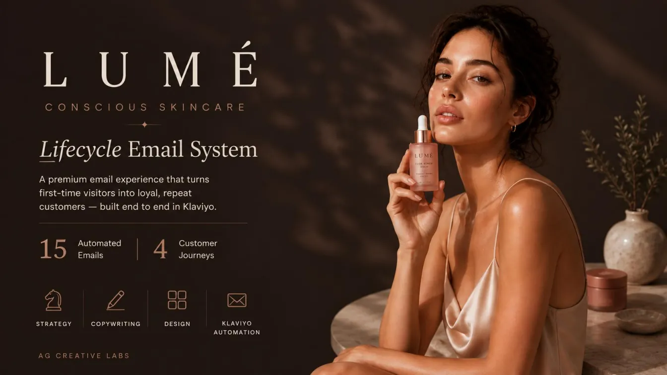 Lumé lifecycle email system case study cover